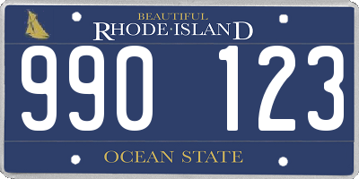 RI license plate 990123