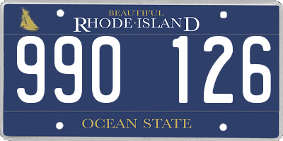 RI license plate 990126