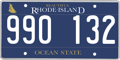 RI license plate 990132