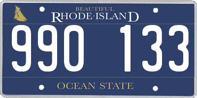 RI license plate 990133