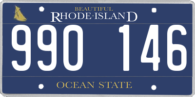 RI license plate 990146