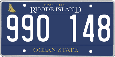 RI license plate 990148