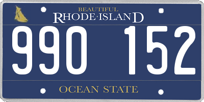 RI license plate 990152