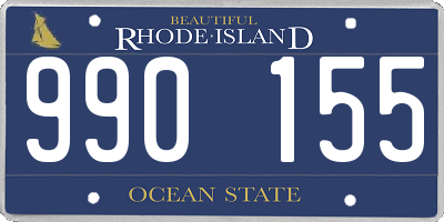 RI license plate 990155