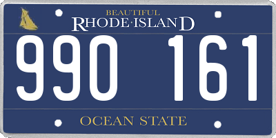 RI license plate 990161