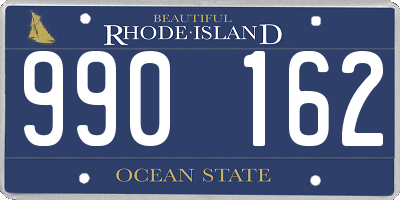 RI license plate 990162