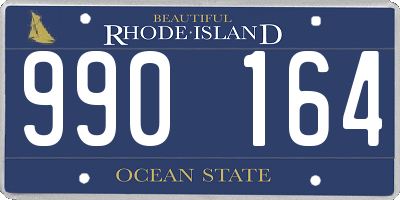 RI license plate 990164