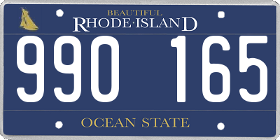 RI license plate 990165