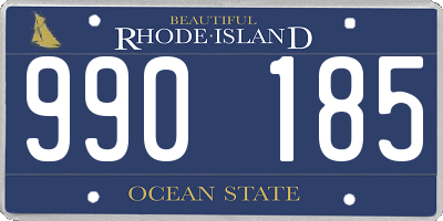 RI license plate 990185