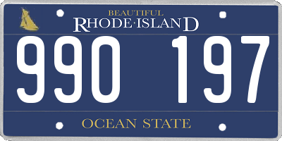 RI license plate 990197