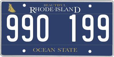 RI license plate 990199