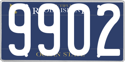 RI license plate 9902