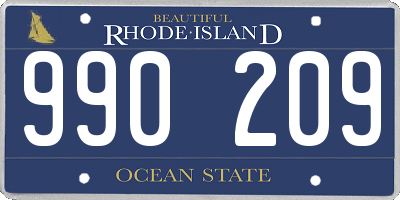 RI license plate 990209