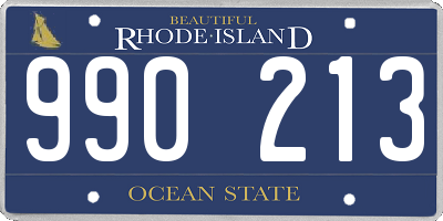 RI license plate 990213