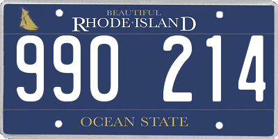 RI license plate 990214