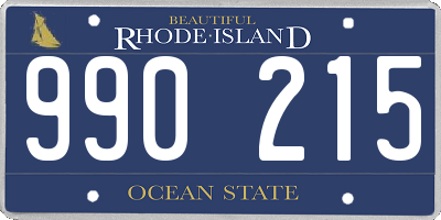 RI license plate 990215