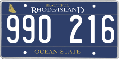 RI license plate 990216