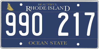 RI license plate 990217