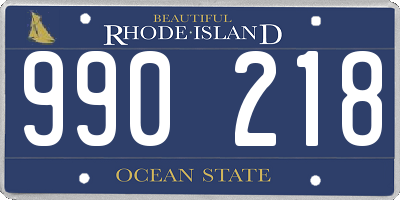 RI license plate 990218