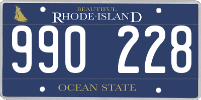 RI license plate 990228