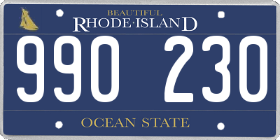 RI license plate 990230