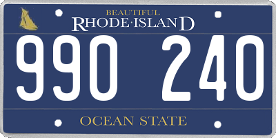 RI license plate 990240