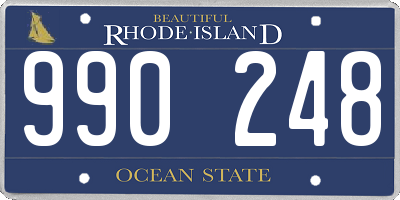 RI license plate 990248