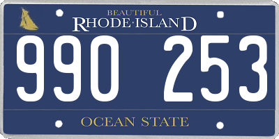 RI license plate 990253