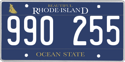 RI license plate 990255