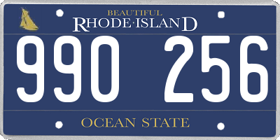 RI license plate 990256