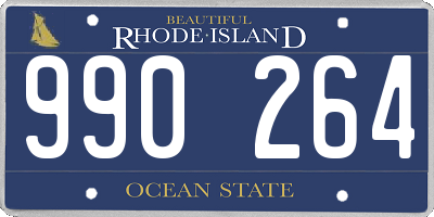 RI license plate 990264