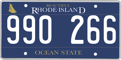 RI license plate 990266