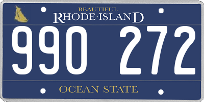 RI license plate 990272