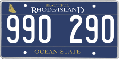 RI license plate 990290