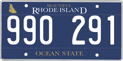 RI license plate 990291