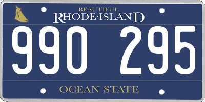 RI license plate 990295