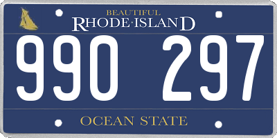 RI license plate 990297