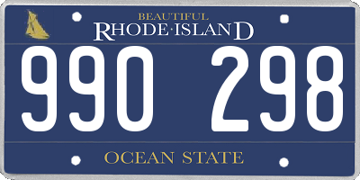 RI license plate 990298