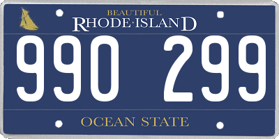 RI license plate 990299