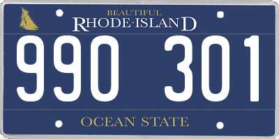 RI license plate 990301