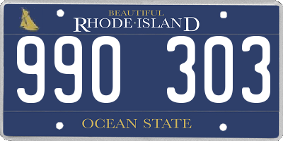 RI license plate 990303