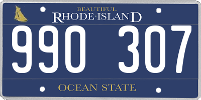 RI license plate 990307