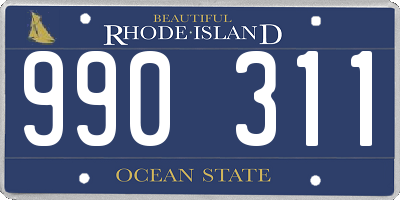 RI license plate 990311