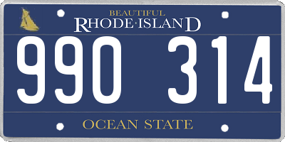 RI license plate 990314