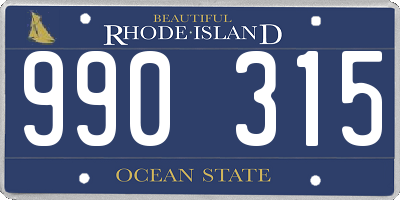 RI license plate 990315