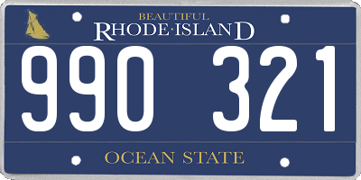 RI license plate 990321