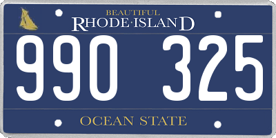 RI license plate 990325
