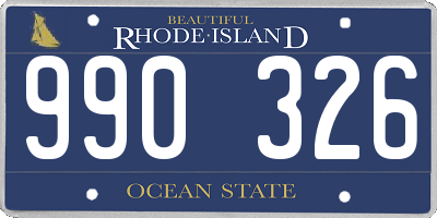 RI license plate 990326