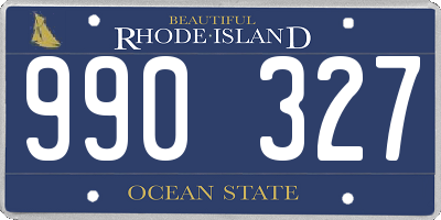 RI license plate 990327