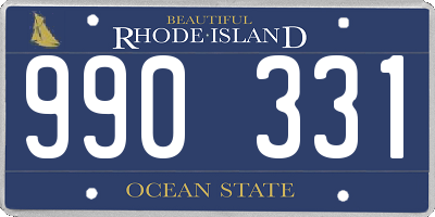 RI license plate 990331